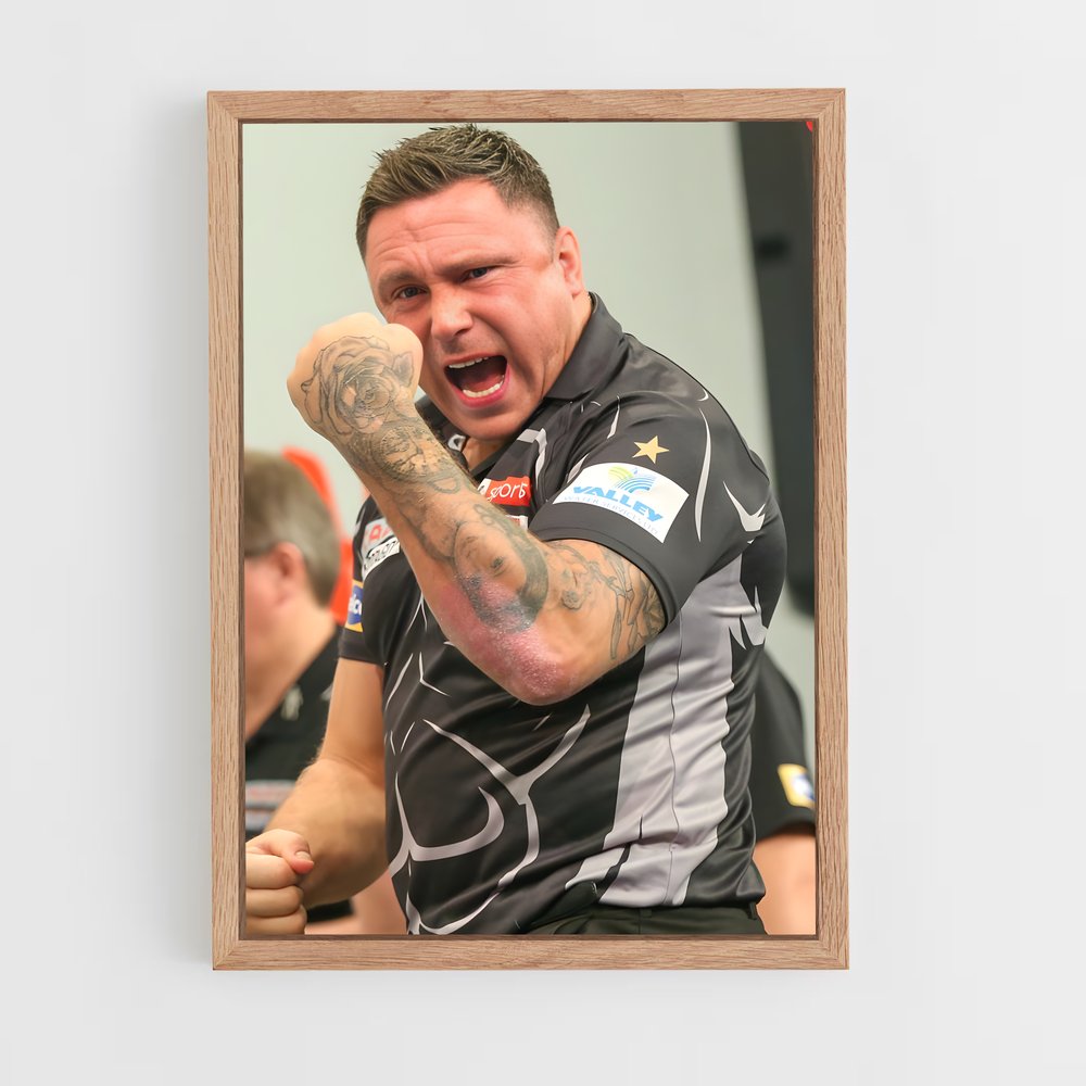 Poster Gerwyn price – affiche Fléchettes (vue 4)